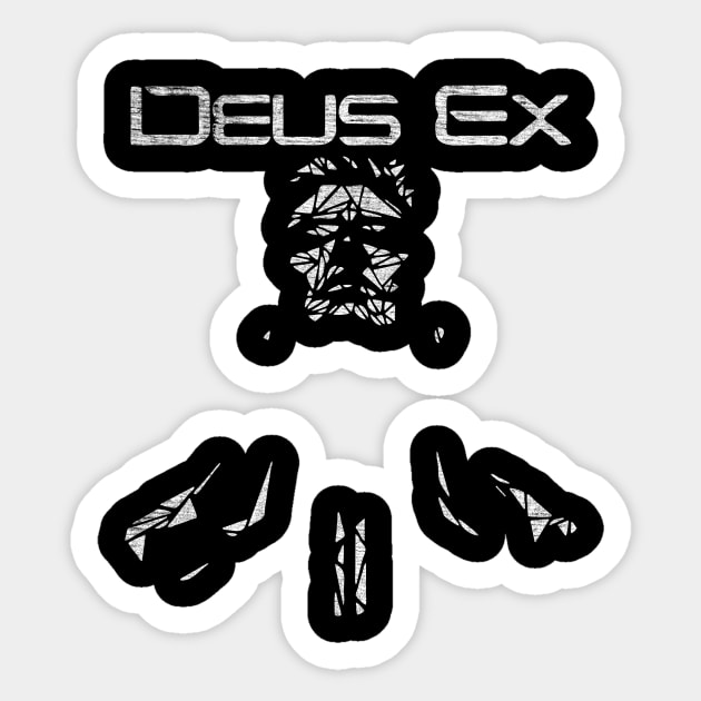 Deus ex adam jensen Sticker by GoatKlan